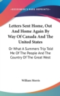 LETTERS SENT HOME, OUT AND HOME AGAIN BY - Book