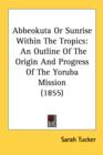 Abbeokuta Or Sunrise Within The Tropics: An Outline Of The Origin And Progress Of The Yoruba Mission (1855) - Book