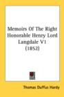 Memoirs Of The Right Honorable Henry Lord Langdale V1 (1852) - Book
