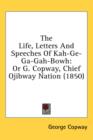 The Life, Letters And Speeches Of Kah-Ge-Ga-Gah-Bowh: Or G. Copway, Chief Ojibway Nation (1850) - Book