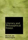 Literary and Philosophical Essays - Book
