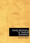 Handy Dictionary of Poetical Quotations - Book