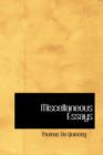 Miscellaneous Essays - Book