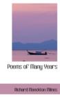 Poems of Many Years - Book