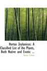 Hortus Zeylanicus : A Classified List of the Plants, Both Native and Exotic - Book