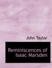 Reminiscences of Isaac Marsden - Book