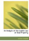An Analysis of the English Law of Real Property - Book