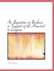 An Exposition of Evidence in Support of the Memorial to Congress - Book