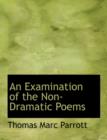 An Examination of the Non-Dramatic Poems - Book