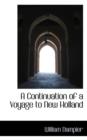 A Continuation of a Voyage to New Holland - Book