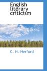 English Literary Criticism - Book