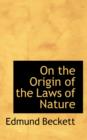 On the Origin of the Laws of Nature - Book