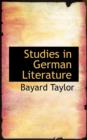 Studies in German Literature - Book