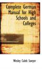 Complete German Manual for High Schools and Colleges - Book