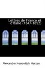Lettres de France Et D'Italie 1847-1852 - Book