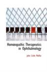 Hom Opathic Therapeutics in Ophthalmology - Book