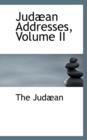 Jud an Addresses, Volume II - Book
