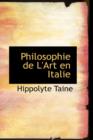 Philosophie de l'Art En Italie - Book