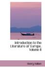 Introduction to the Literature of Europe, Volume II - Book