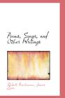 Poems, Songs, and Other Writings - Book