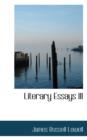 Literary Essays III - Book