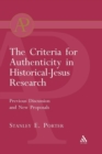 Criteria for Authenticity in Historical-Jesus Research - Book