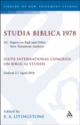 Studia Biblica 1978. III : Papers on Paul and Other New Testament Authors - eBook