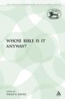 Whose Bible Is It Anyway? - Book