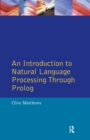 An Introduction to Natural Language Processing Through Prolog - Book