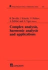 Complex Analysis, Harmonic Analysis and Applications - Book