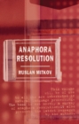 Anaphora Resolution - Book