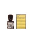 Library Card and Stamp Enamel Pin Set - Book