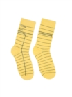 Library Card (Yellow) Socks - Small - Book