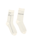 Library Card (White) Socks - Small - Book