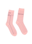 Library Card (Pink) Socks - Small - Book