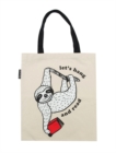 Book Sloth: Let's Hang and Read Tote Bag - Book