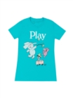 ELEPHANT & PIGGIE Play Women's Crew T-Shirt Medium - Book