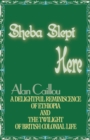 Sheba Slept Here - Book