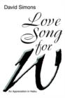 Love Song for W : An Appreciation in Haiku - Book