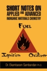 Short Notes on Applied and Advanced Inorganic Materials Chemistry - Book