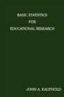 Basic Statistics for Educational Research - Book