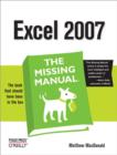 Excel 2007: The Missing Manual - Matthew MacDonald