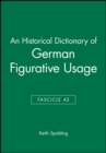 An Historical Dictionary of German Figurative Usage, Fascicle 42 - Book