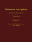 Ramesside Inscriptions : Translated and Annotated, Translations Ramesses II, Royal Inscriptions - Book