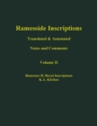 Ramesside Inscriptions, Ramesses II: Royal Inscriptions - Book