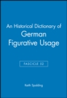 An Historical Dictionary of German Figurative Usage, Fascicle 52 - Book