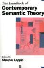 The Handbook of Contemporary Semantic Theory - Book