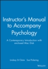 Instructor's Manual to Accompany Psychology : A Contemporary Introduction with enclosed Mac Disk - Book