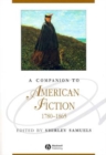 A Companion to American Fiction, 1780 - 1865 - Book
