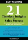 21 Timeless Insights for Sales Success - Book